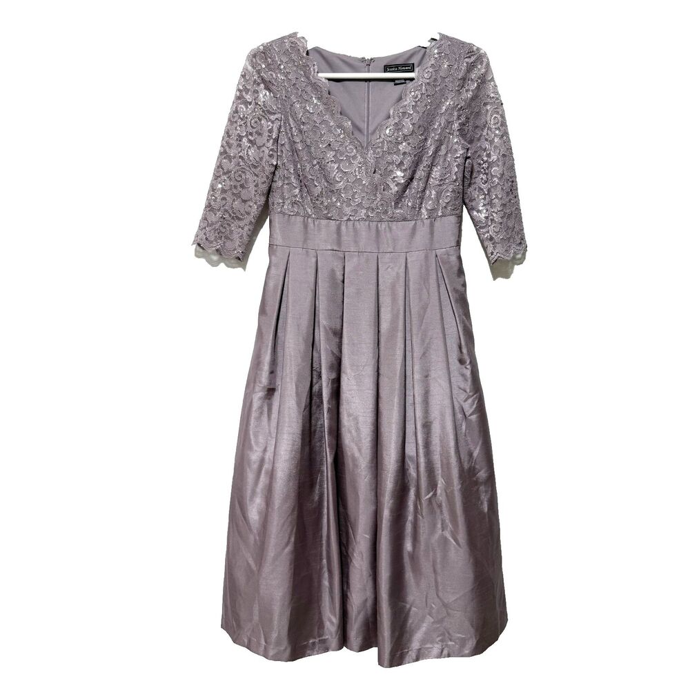 Jessica Howard Women’s 12 Formal Dress Lace Bodice Sequins Lavender
